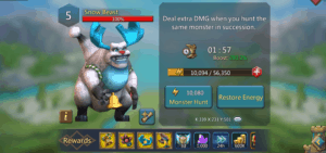 Snow Beast in Lords Mobile